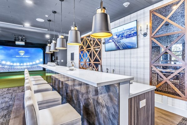 Elegant clubhouse with modern furnishings at Canter Green Apartments, a luxurious community by Greystar