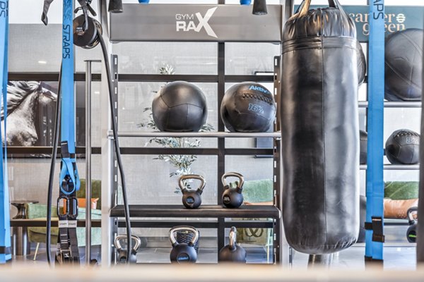Modern fitness center with top-tier equipment at Canter Green Apartments
