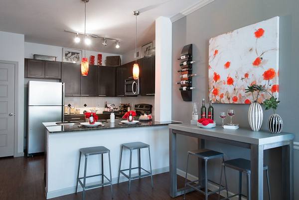 kitchen at Creekside Townhomes
