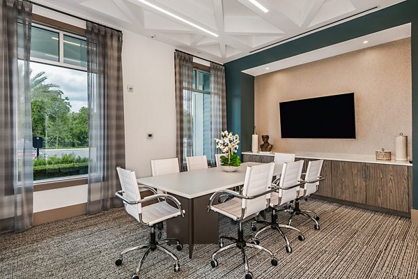 business center at Encore Metro at Millenia Apartments