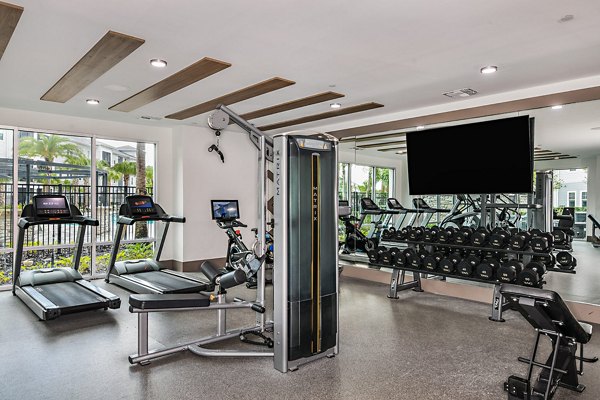 fitness center at Encore Metro at Millenia Apartments