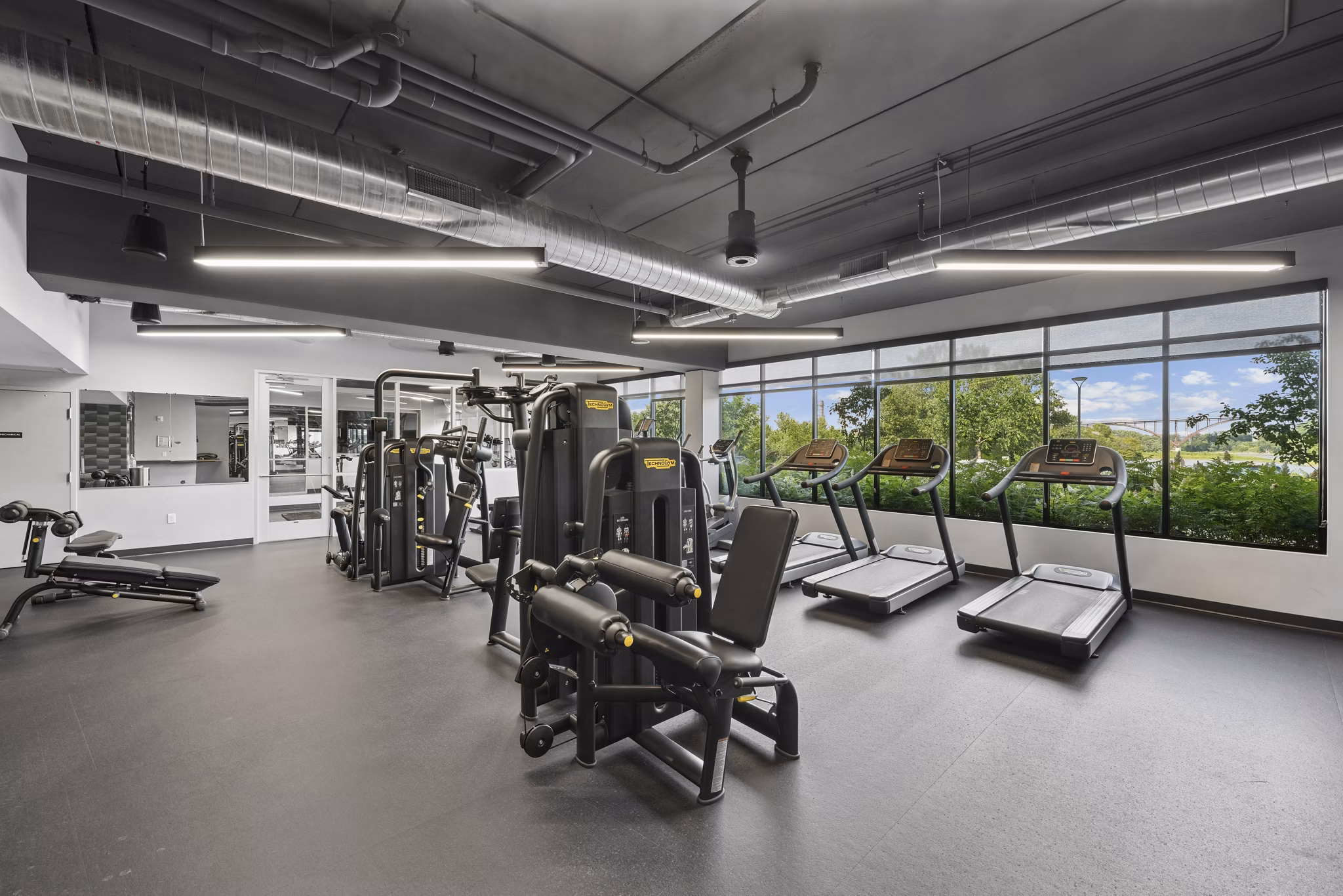 fitness center at Waterford Bay Apartments