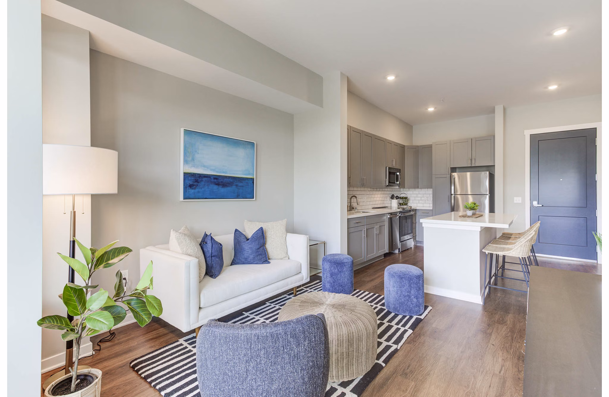 living room at Waterford Bay Apartments