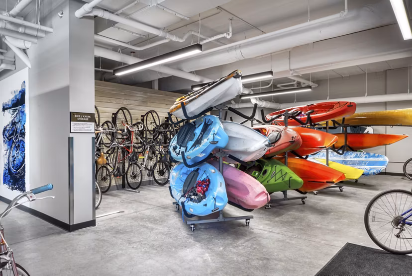 bike storage at Waterford Bay Apartments