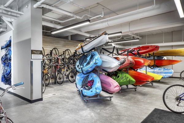 bike storage at Waterford Bay Apartments