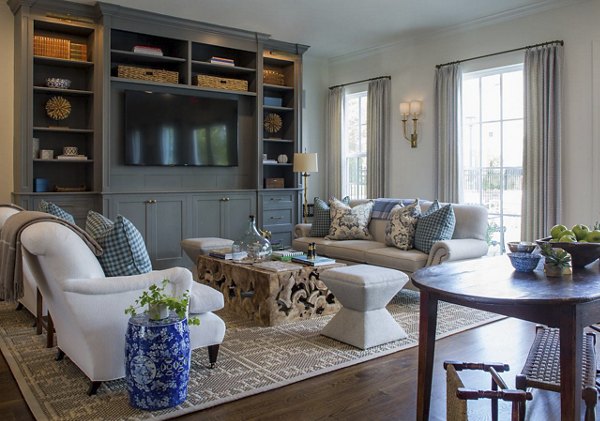 Modern clubhouse with stylish interiors at Carrington at Schilling Farms Apartments, offering luxury amenities in a vibrant community