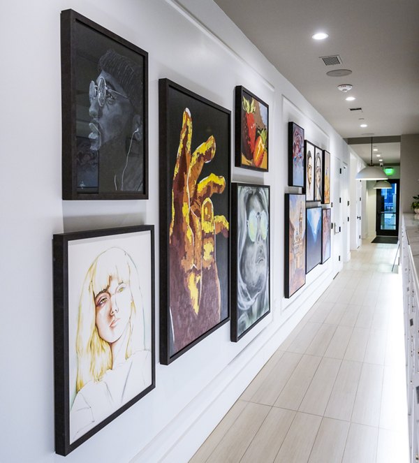 clubhouse hallway at Novel Edgehill Apartments