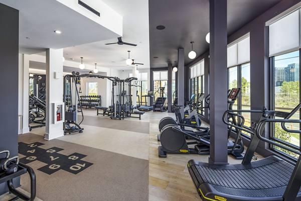 fitness center at Novel Edgehill Apartments