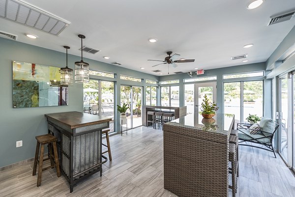 clubhouse patio at Ravens Crest Apartments