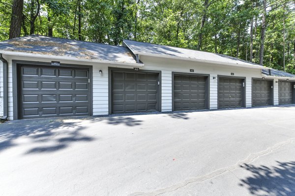Garage parking at Avana Chase Apartments offering secure and convenient vehicle storage for residents