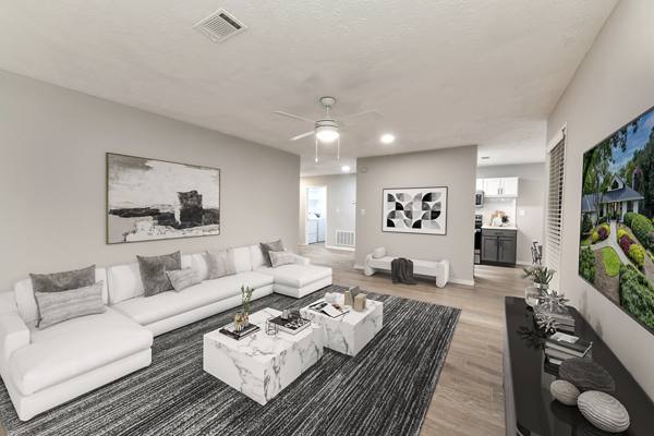 living room at Avana Heather Ridge Apartments