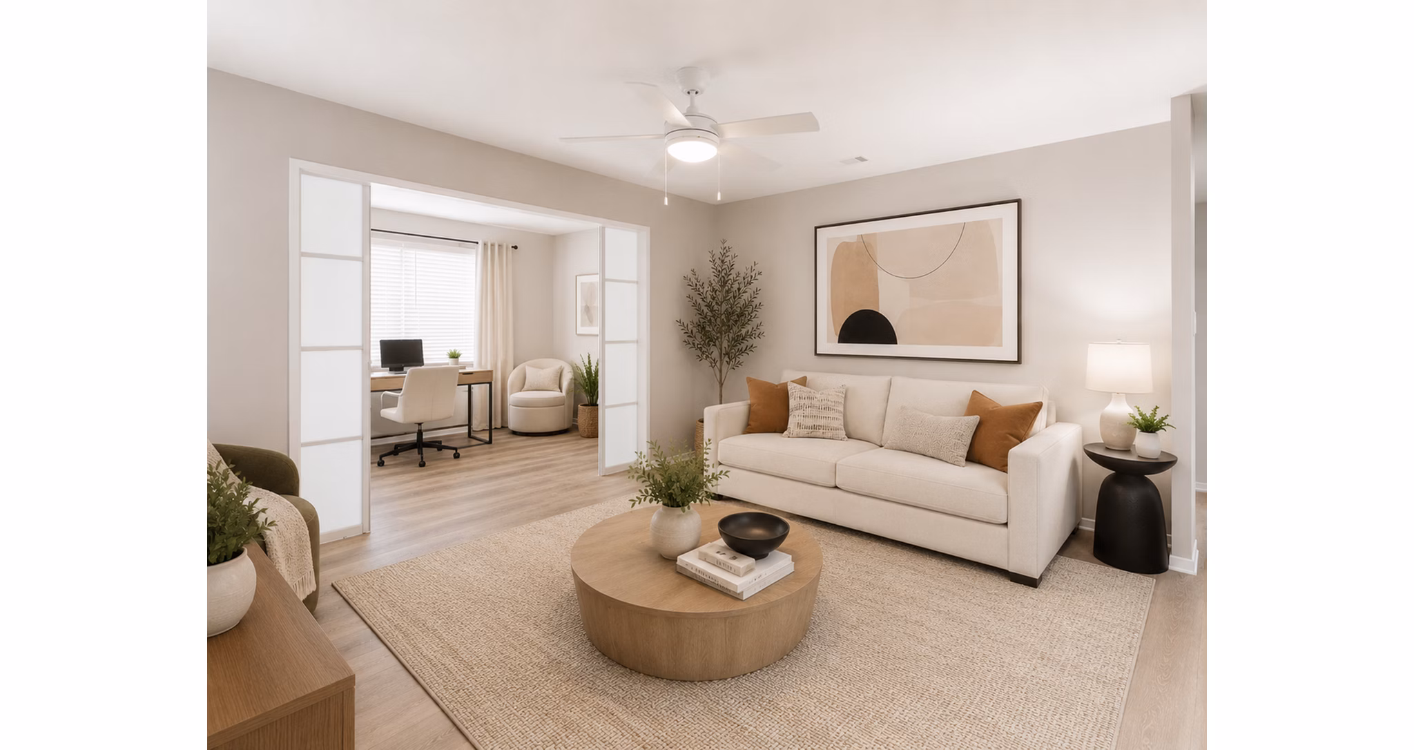 Living Room at Avana Chase Apartments