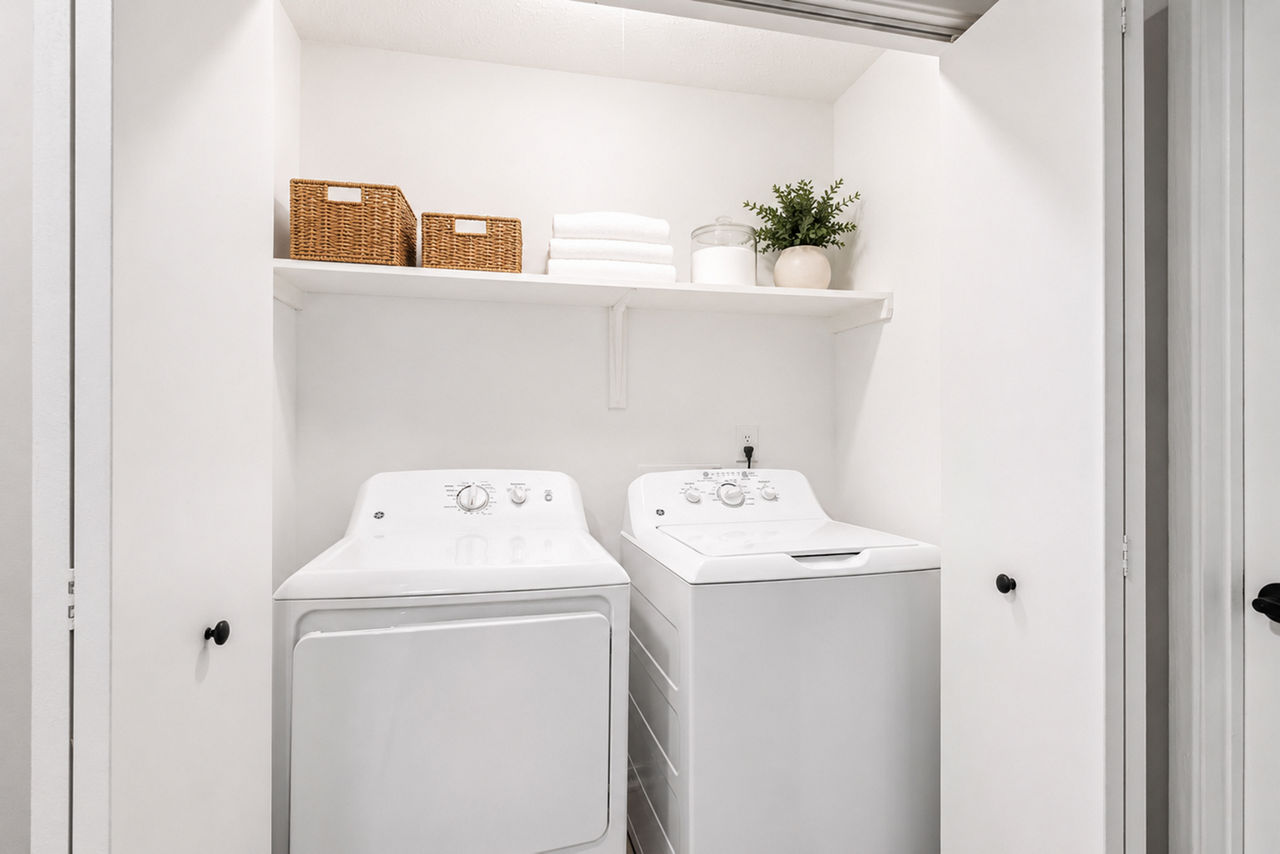 Laundry room at Avana Chase