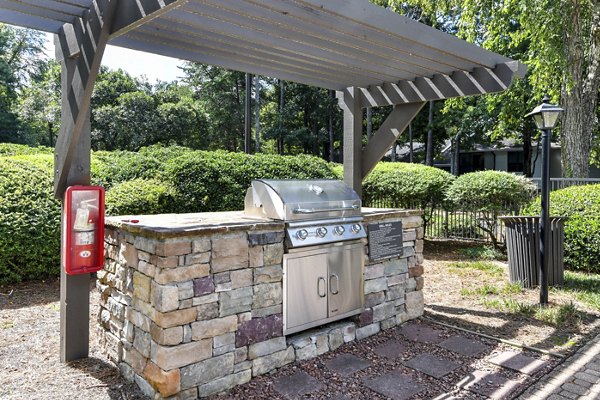 Outdoor grill area at Avana Chase Apartments, perfect for social gatherings and dining in style