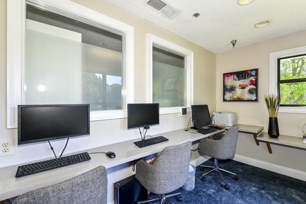 business center at Avana Court Apartments