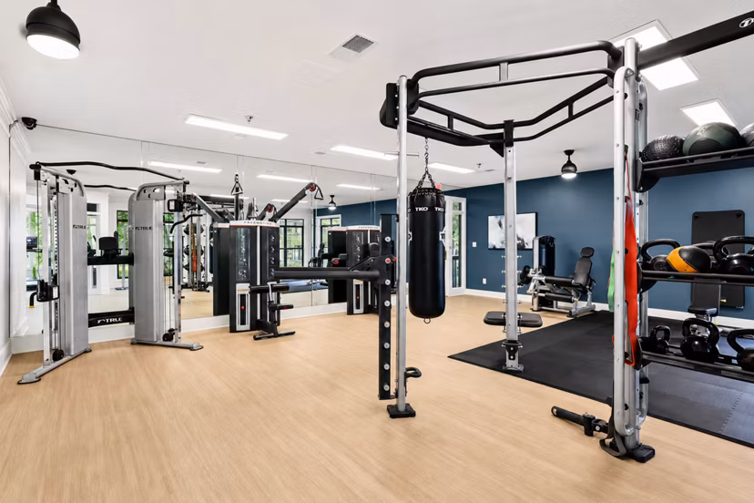 State-of-the-art fitness center with modern equipment at Avana Court Apartments Ideal for active lifestyles and wellness enthusiasts