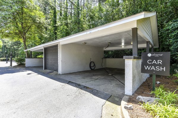 car care station at Avana Court Apartments