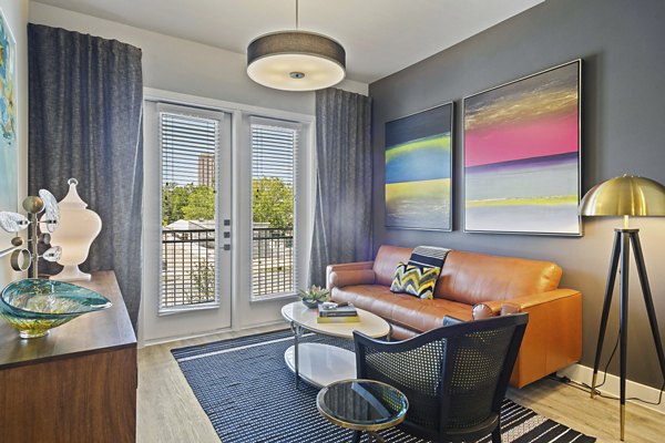 living room at The Academic Apartments