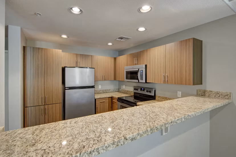 kitchen at Cobalt on 32nd Apartments 