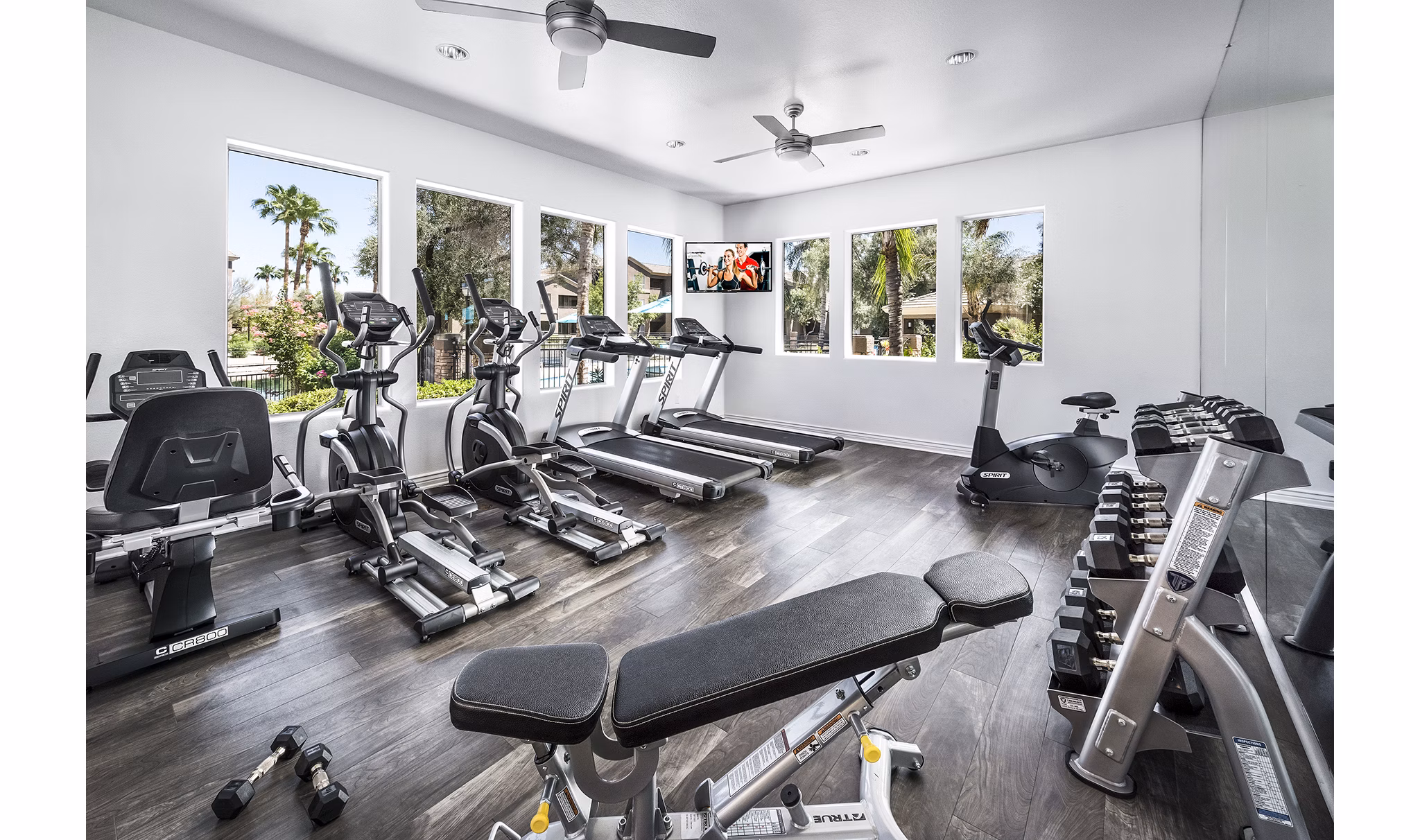 State-of-the-art fitness center at Laguna at Arrowhead Ranch Apartments