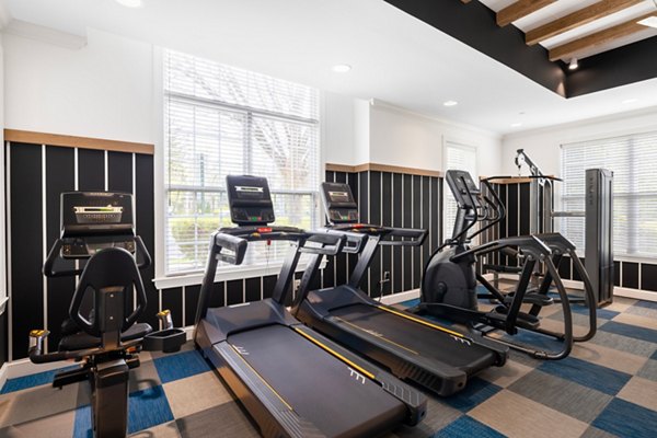 Modern fitness center with state-of-the-art equipment at HeatherGate at Oxford Valley Apartments for luxury living