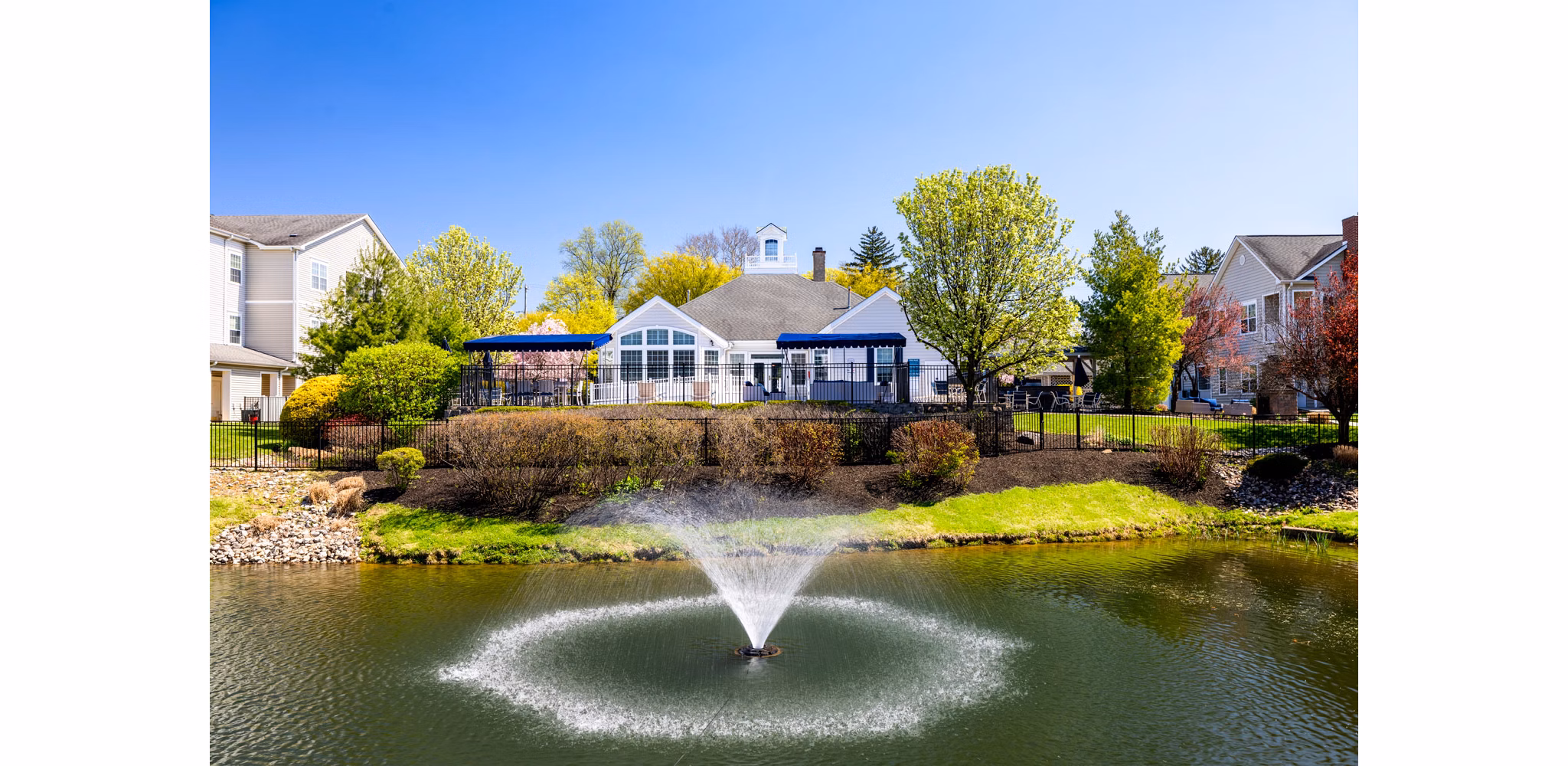 HeatherGate at Oxford Valley: Scenic view at luxury apartments with lush greenery