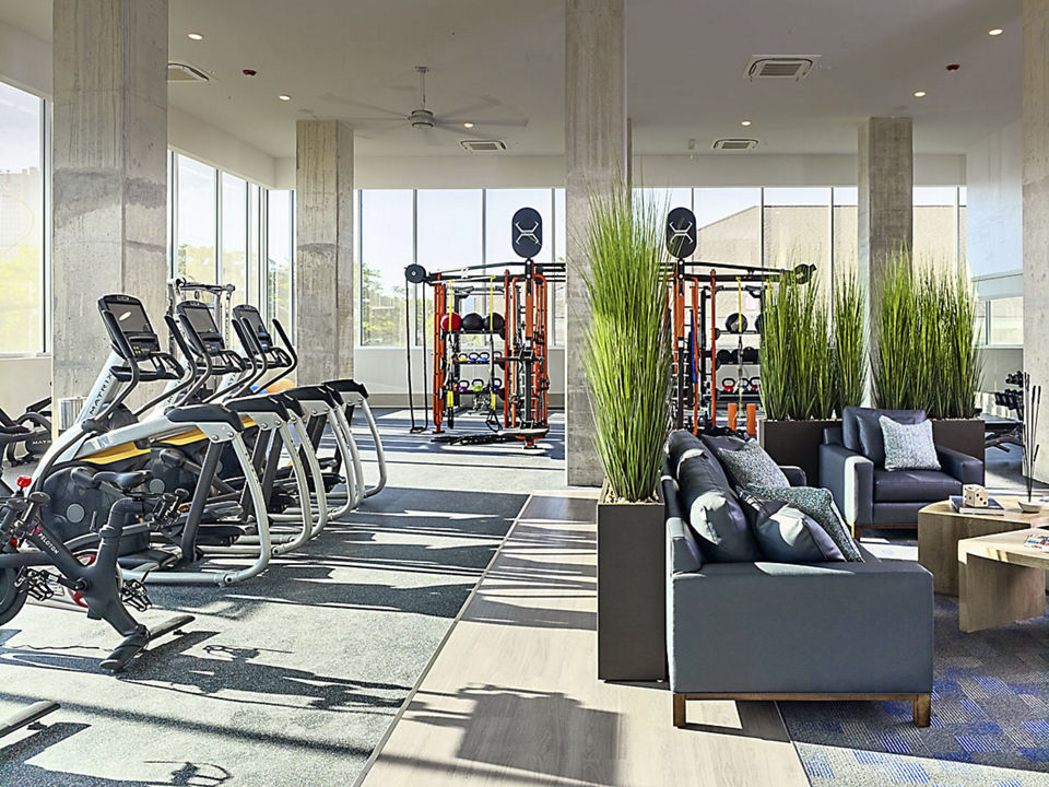 State-of-the-art fitness center with modern equipment at Generation Atlanta Apartments