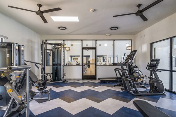 fitness center at Stride West Apartment