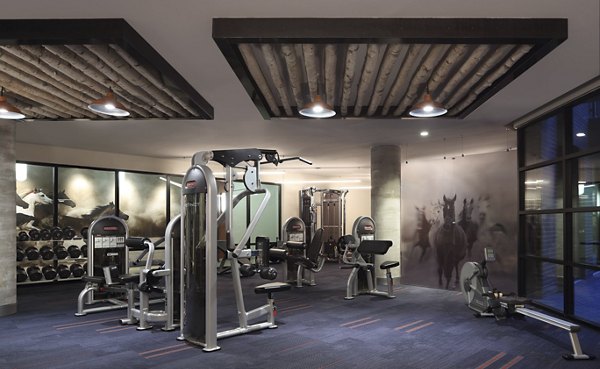 fitness center at Tate at Tanglewood Apartments