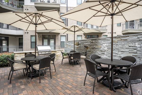grill area at Tate at Tanglewood Apartments