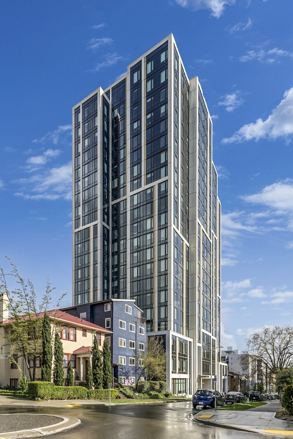 The Accolade: Contemporary luxury apartment building in vibrant city setting