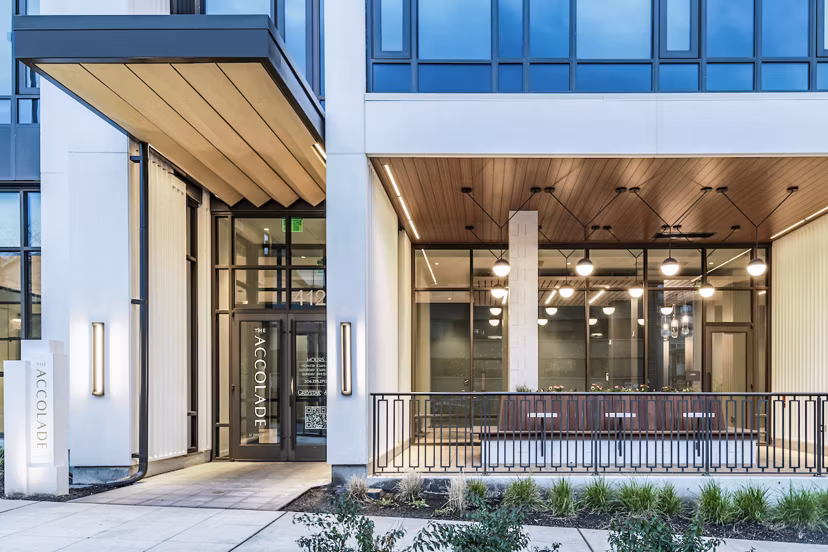 The Accolade Apartments: Luxurious high-rise building in vibrant cityscape