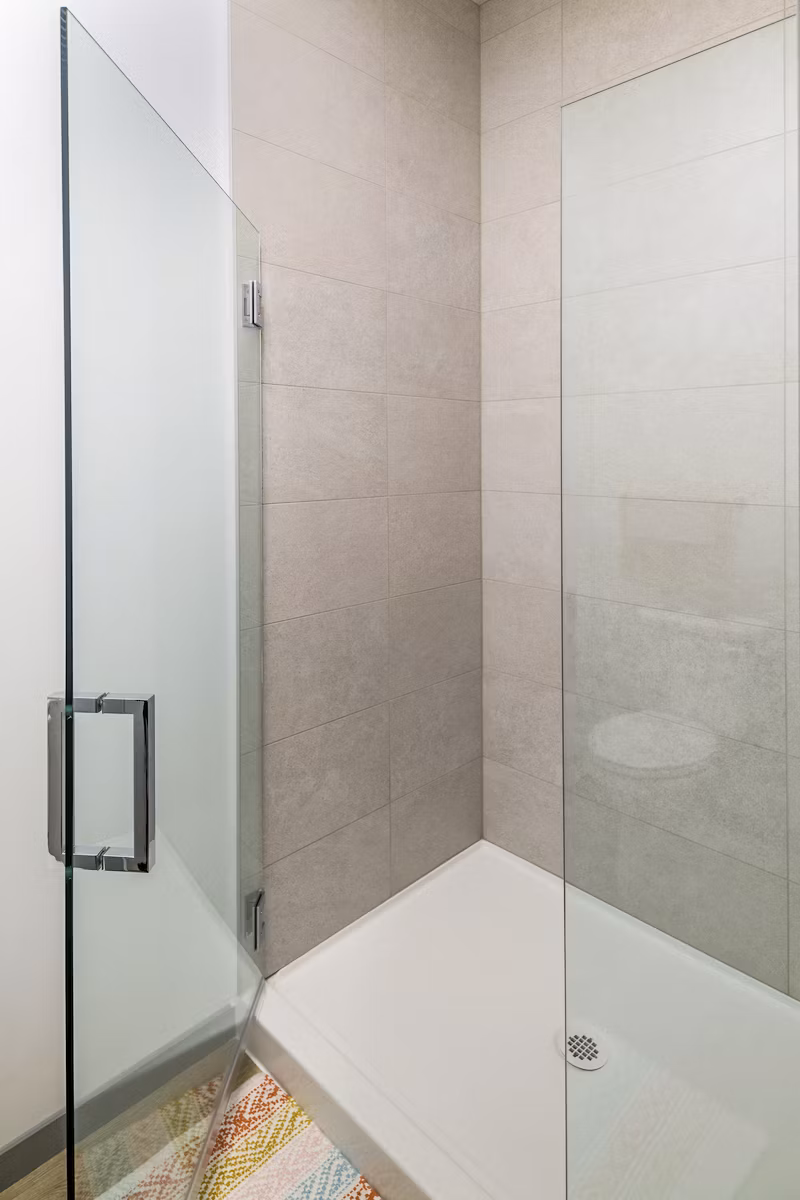 Modern bathroom featuring elegant fixtures and sleek design at The Accolade Apartments