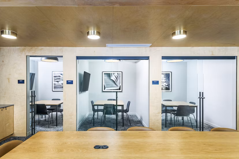 Clubhouse and study area with modern seating at The Accolade Apartments