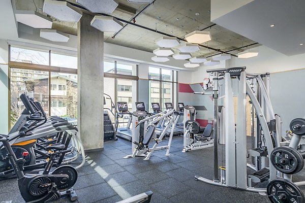 fitness center at The Accolade Apartments