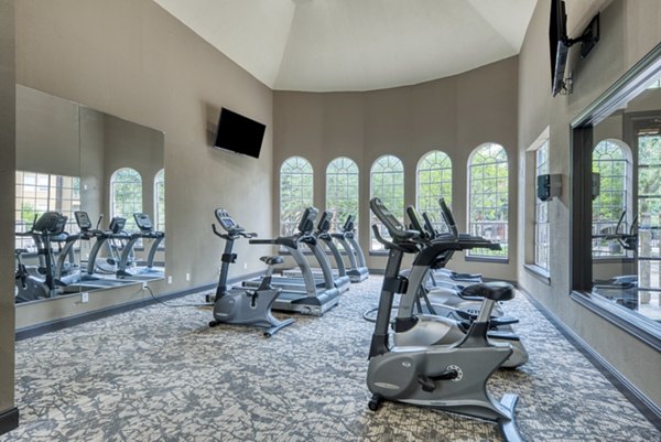 Fitness center featuring state-of-the-art equipment at Preston Peak Apartments