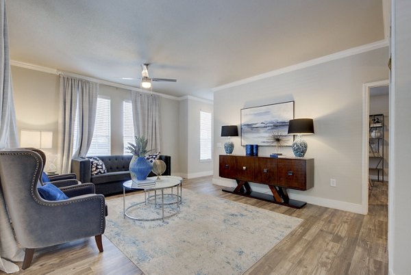 living room at Preston Peak Apartments