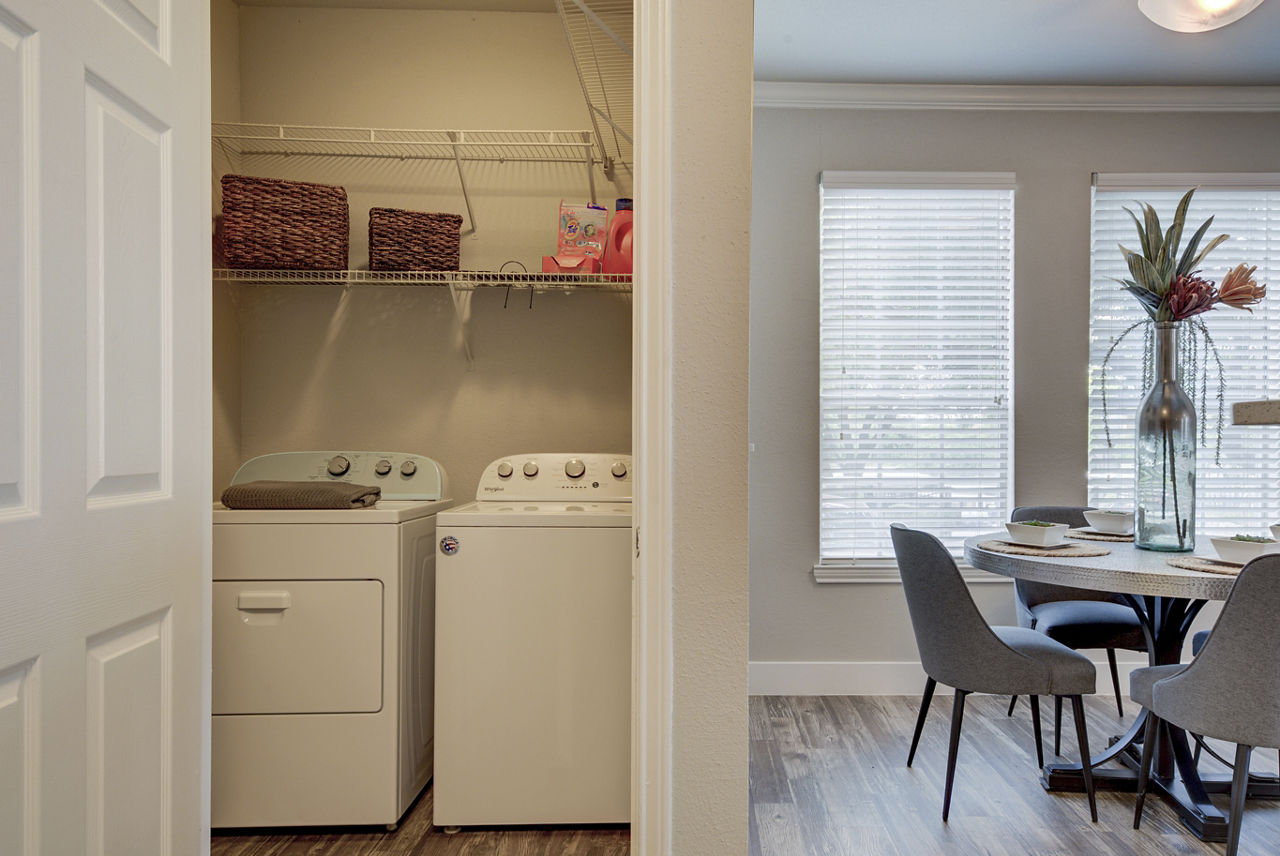 Laundry room at Preston Peak