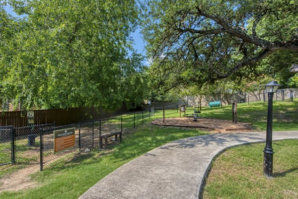 dog park at Preston Peak Apartments