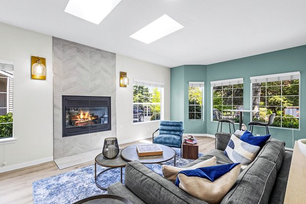 Modern clubhouse featuring luxury amenities at Avana West Hill Apartments in West Hill community