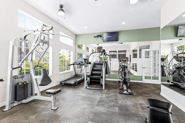 fitness center at Avana West Hill Apartments
