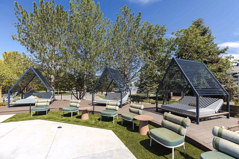 patio at Blue Ridge - Palomino Park Apartments 