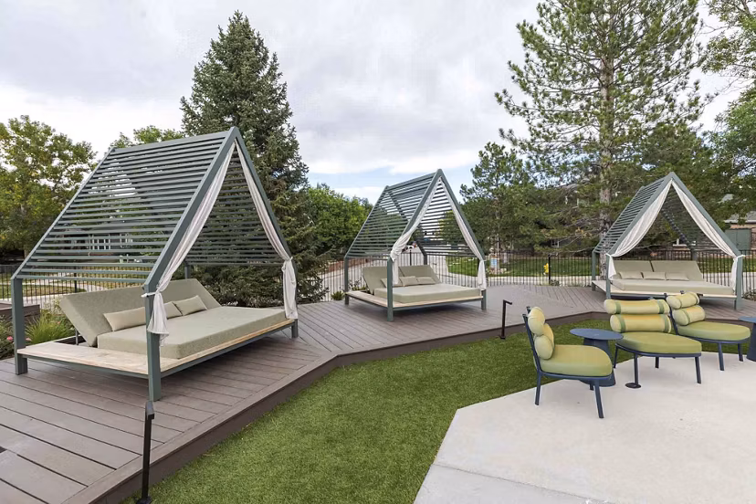 patio at Blue Ridge - Palomino Park Apartments 