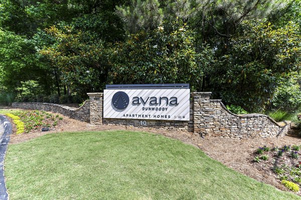 signage at Avana Dunwoody Apartments