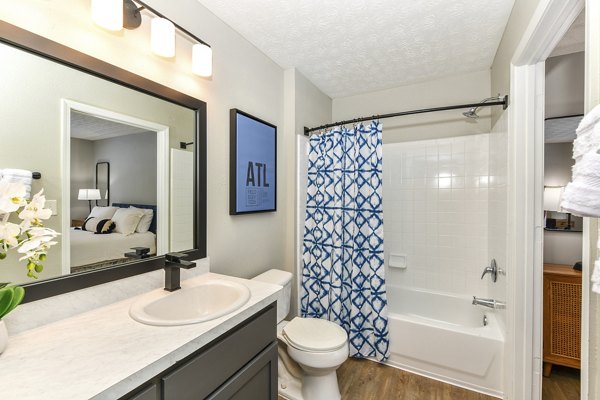 Bathroom featuring modern fixtures at Avana Twenty9 Apartments