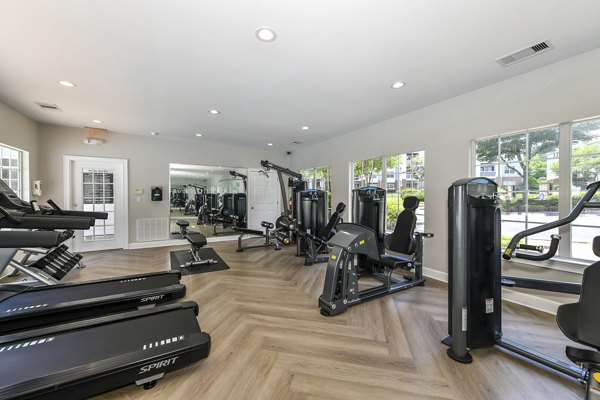 Modern fitness center with state-of-the-art equipment at Avana Twenty9 Apartments, offering a health-focused living experience