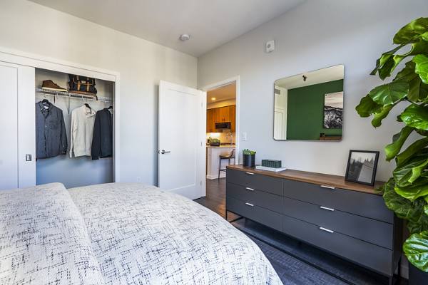 bedroom at MV Apartments