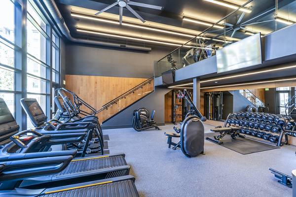 fitness center at MV Apartments