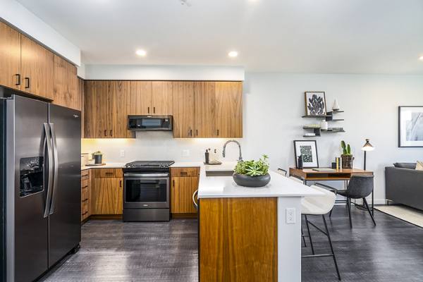 kitchen at MV Apartments