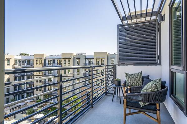 patio/balcony at MV Apartments
